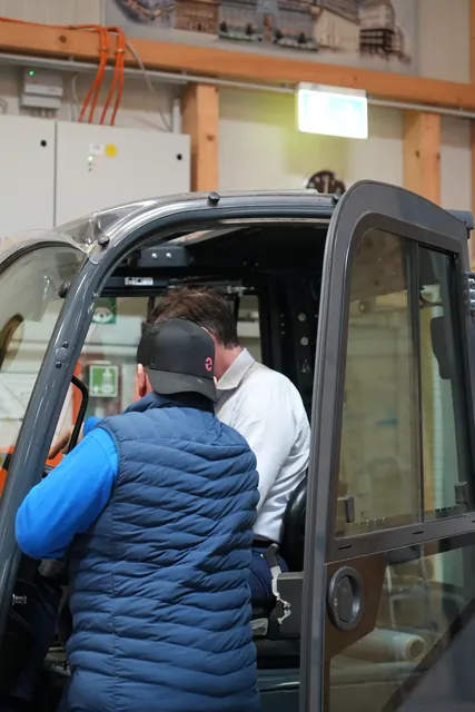 Drehtag bei SYMA: in der Halle