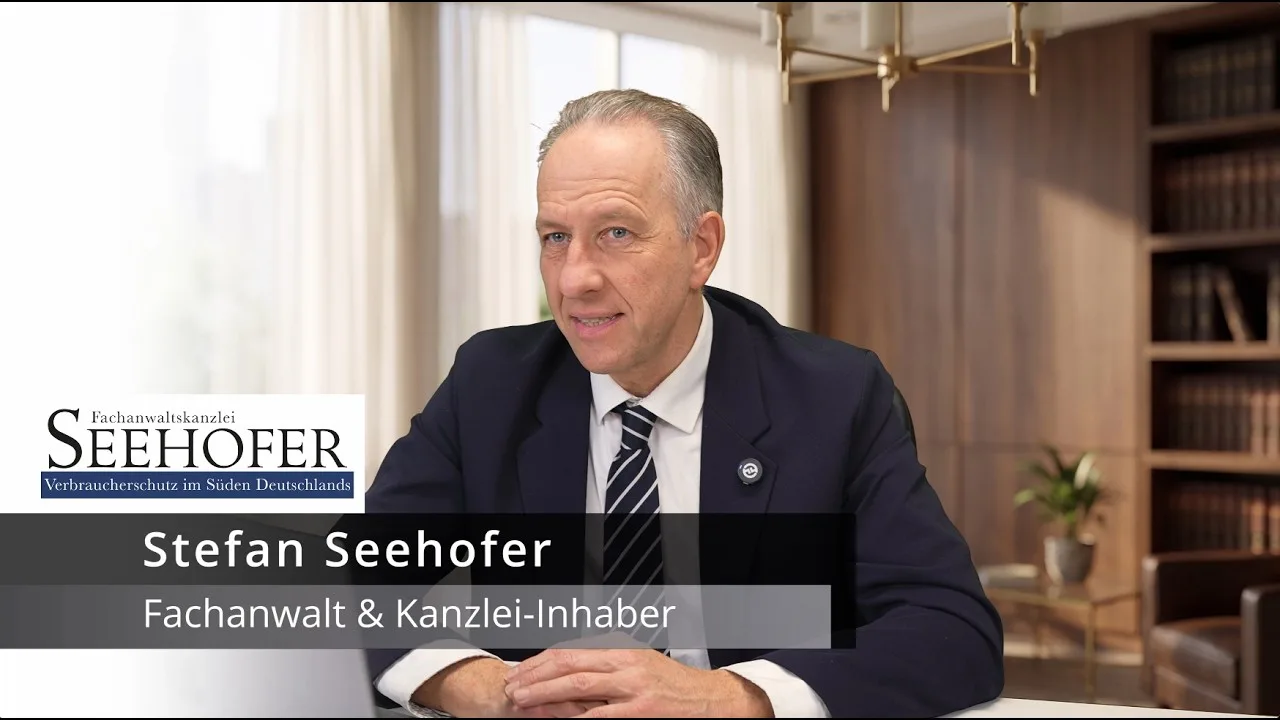 Stefan Seehofer, Fachanwalt und Inhaber der Fachanwaltskanzlei Seehofer, im Video-Testimonial